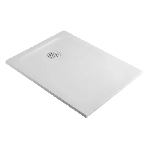 Receveur de douche résine minérale blanc 70 cm - Cotton