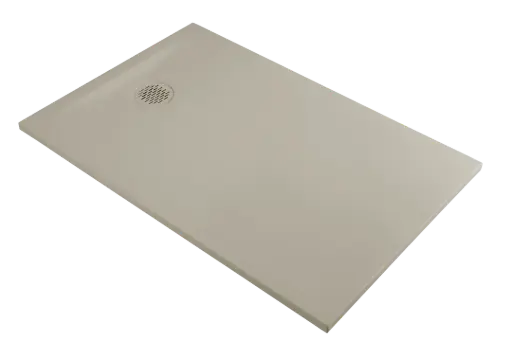 Receveur de douche résine minérale beige 80 cm - Cotton