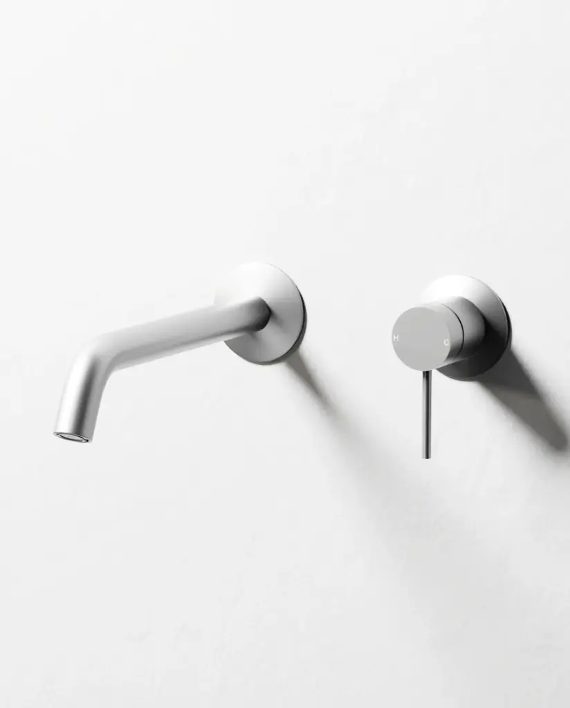 Mitigeur lavabo encastré, Silver White, Madeleine