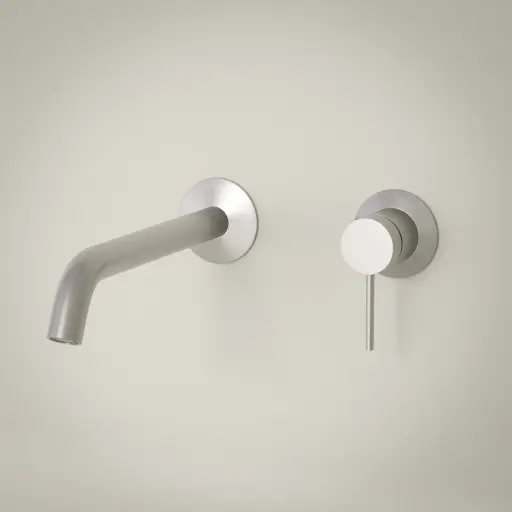 Mitigeur lavabo encastré, Silver White, Madeleine