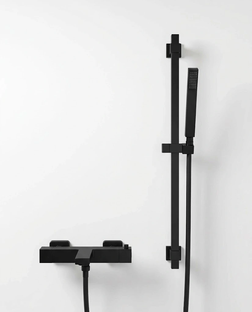 Robinet mitigeur thermostatique bain douche Tuileries avec barre de douche